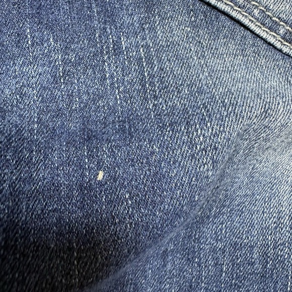 Miss Me Jeans 29 (30x31) Boot Distressed Embellished Raw Hem Cut Ankles Whiskers - Picture 10 of 16